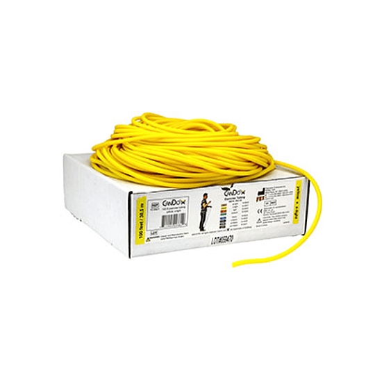 Tubo elástico de ejercicios   30,5 metros Cando Go-Band  color amarillo x-light