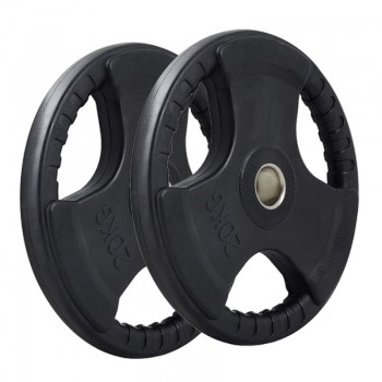Par Disco Olímpico Engomado 20 kg