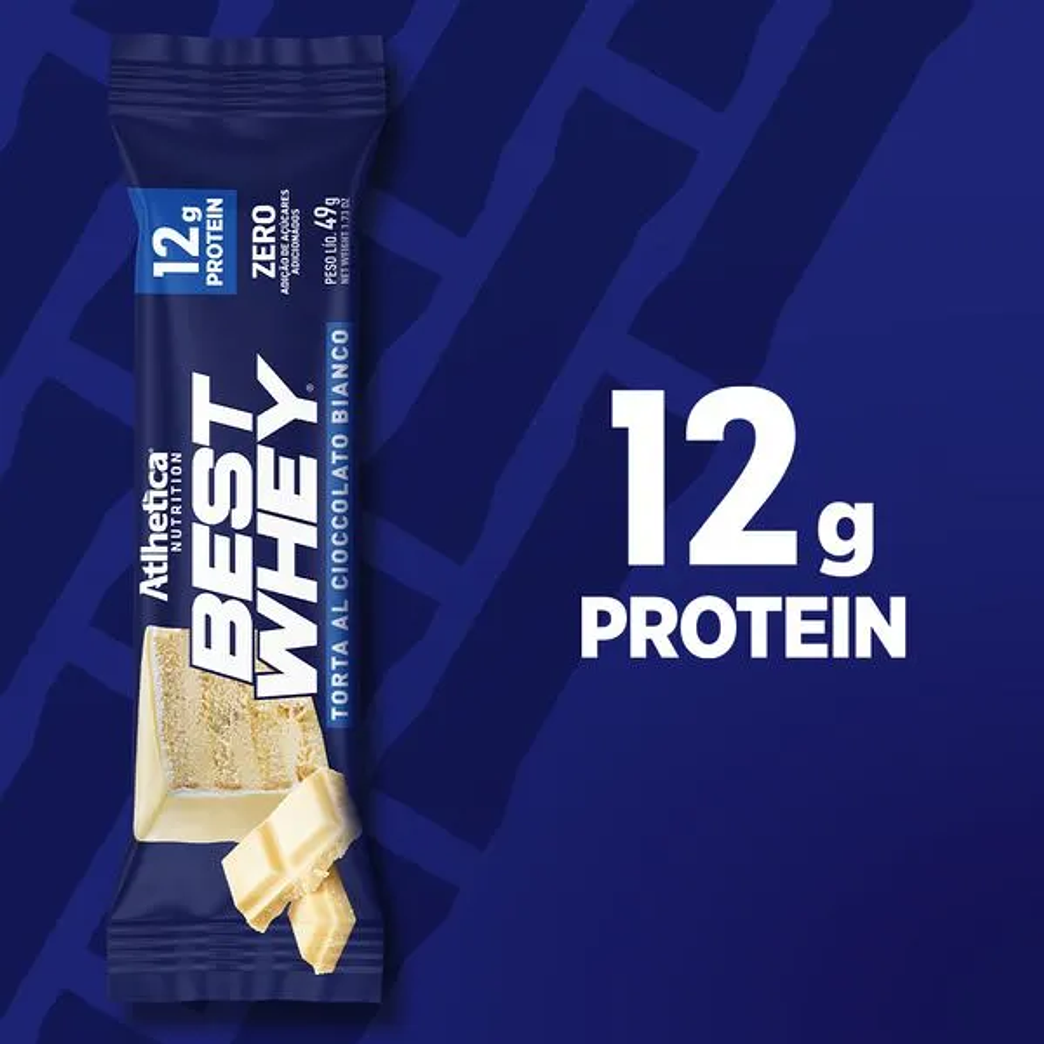 Atlhetica Nutrition Best Whey 12gr Torta Chocolate Blanco 12 unidades 2