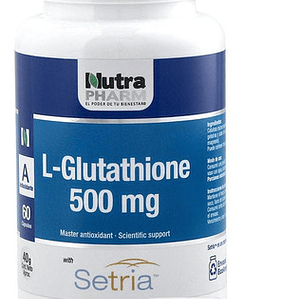 L-glutathione 500mg - 60 Cápsulas Antioxidante.