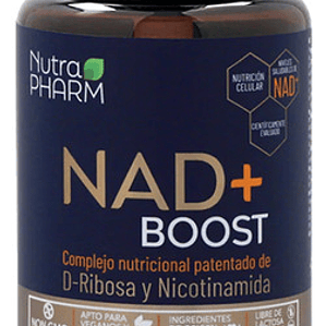 Nad+ Boost Nutrapharm - Suplemento Energía Celular, 60 Cápsu Sin Sabor