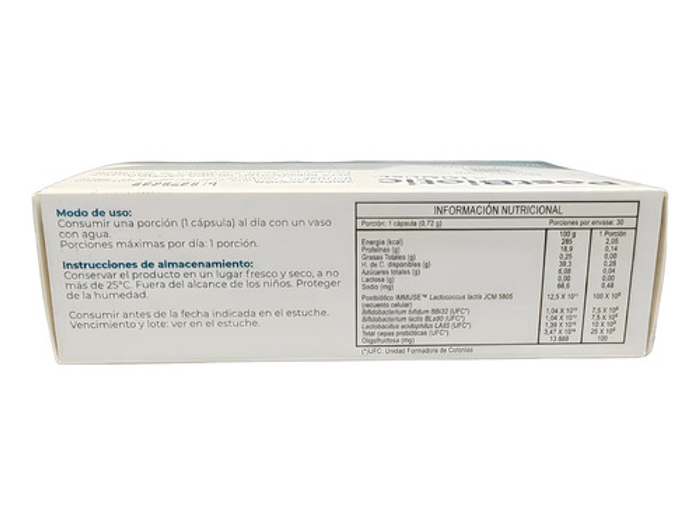 Nutrapharm Postbiotic Immuse Adulto 30 Caps Triple Acción 3
