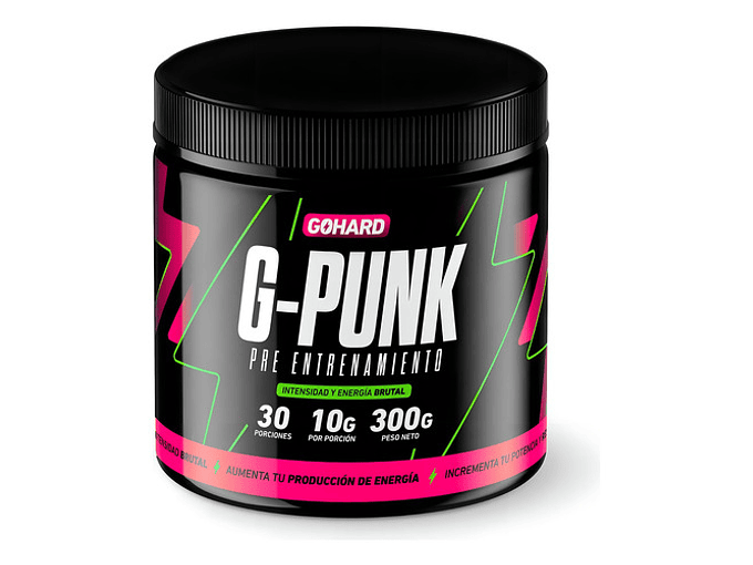 Pre Entrenamiento G Punk Gohard - 30 Servicios Sabor G-punk 1
