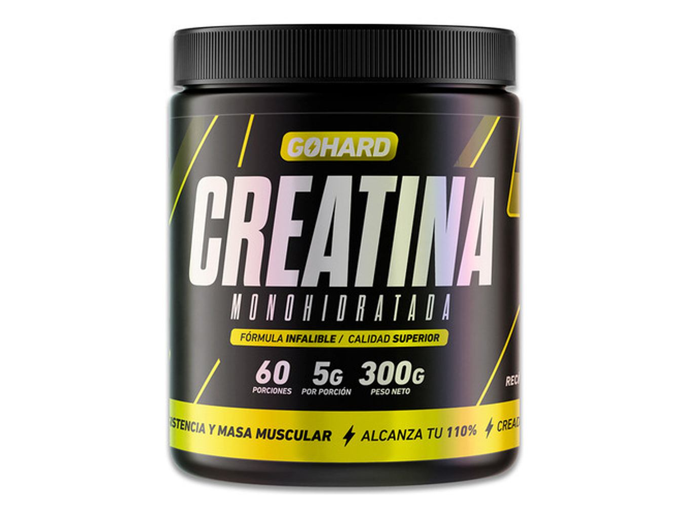 Creatina Monohidratada Gohard 60 Servicios. Fitness Sabor Sin Sabor / 300 Grs 6