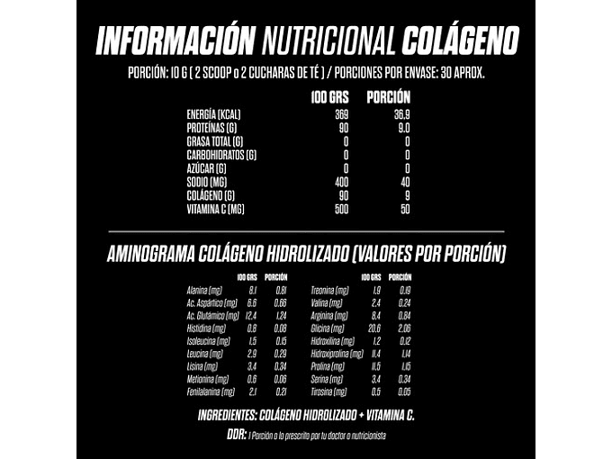 Colageno Hidrolizado - Gohard - 300gr Sabor Sin Sabor 2