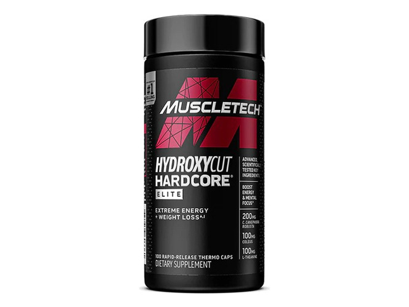 Muscletech Hydroxycut Hardcore Elite Muscletech Frasco 100 Caps 1