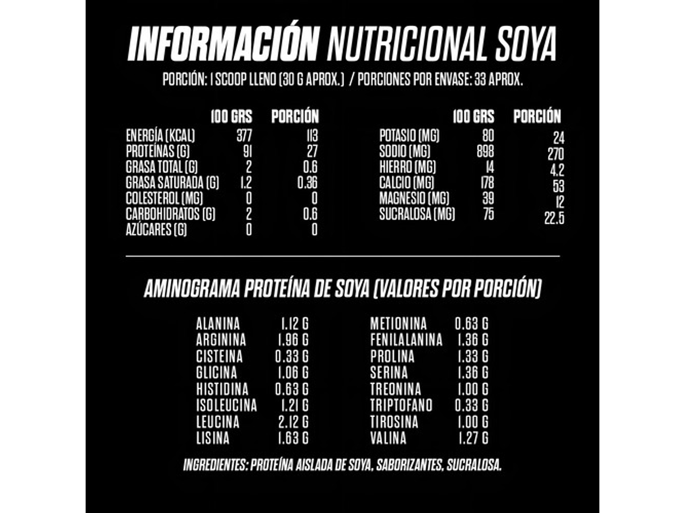 Proteina Vegetal Soya Gohard 1 Kg 33 Serv. Con Sabor Cookies And Cream 2