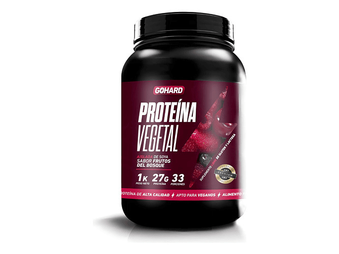 Proteína Vegetal Sabor Frutos Del Bosque Gohard Sabor Frutos Rojos 1