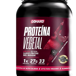 Proteína Vegetal Sabor Frutos Del Bosque Gohard Sabor Frutos Rojos