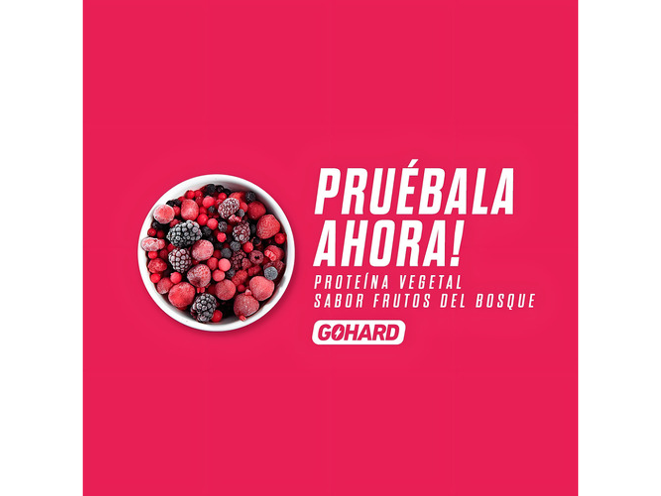 Proteína Vegetal Sabor Frutos Del Bosque Gohard Sabor Frutos Rojos 2