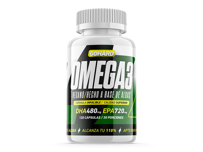 Omega 3 Vegano 120 Capsulas 30 Sv - Gohard Sabor Sin Sabor 1