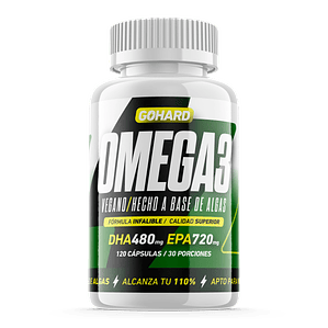 Omega 3 Vegano 120 Capsulas 30 Sv - Gohard Sabor Sin Sabor