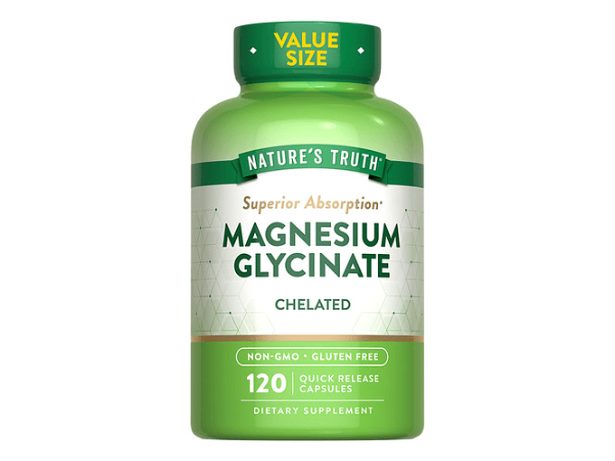 Magnesio Glicinato 200 Mg - 120 Caps Sabor Sin Sabor 1