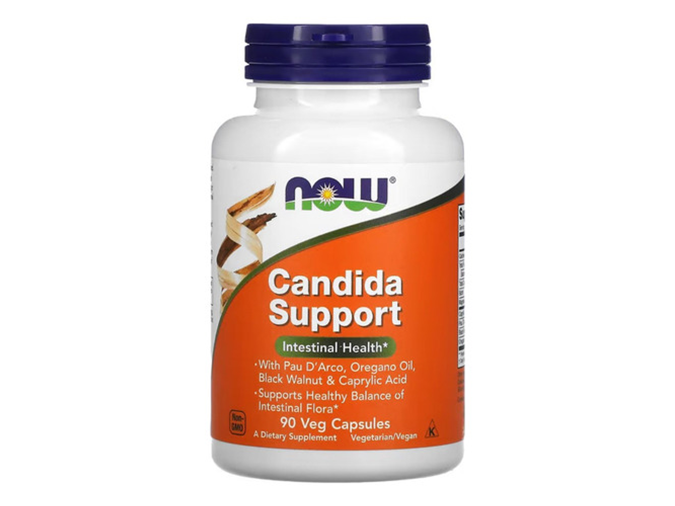 Now Foods Apoyo Para La Cándida 90 Vegcaps Sabor Sin Sabor 1