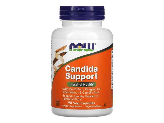 Now Foods Apoyo Para La Cándida 90 Vegcaps Sabor Sin Sabor 1