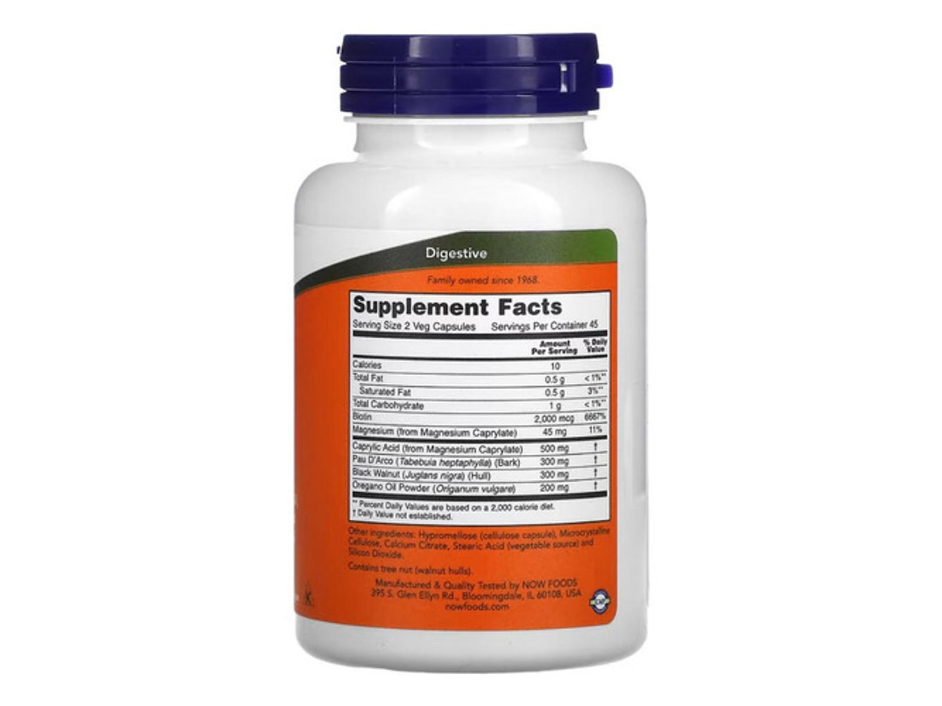 Now Foods Apoyo Para La Cándida 90 Vegcaps Sabor Sin Sabor 2