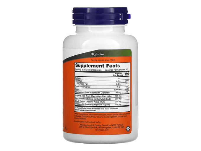 Now Foods Apoyo Para La Cándida 90 Vegcaps Sabor Sin Sabor 2