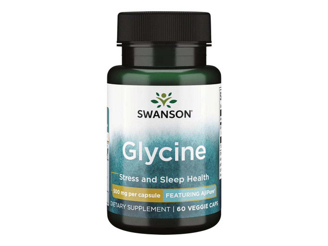 Glicina Glycine Swanson 500mg 60cap Veg Sabor 1