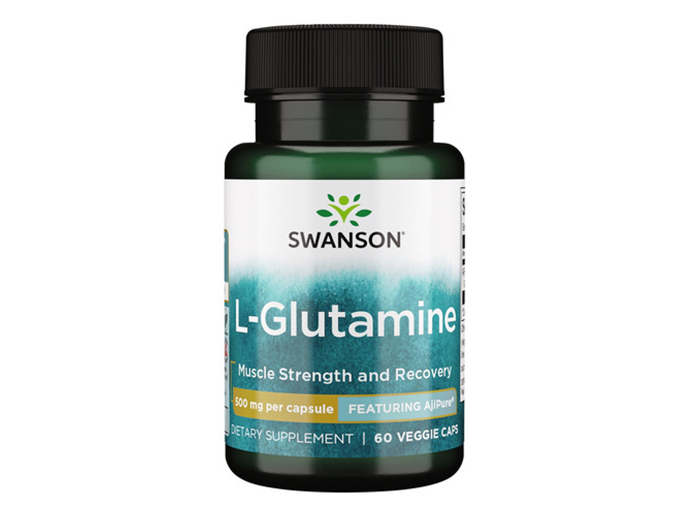 L-glutamine 500mg - 60 Veggie Capsules - Swanson Sabor Sin Sabor 1