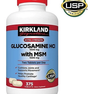 Glucosamina Hci 1500 Mg Msm 1500 Mg -375 Tabletas Importadas De Ee. Uu.