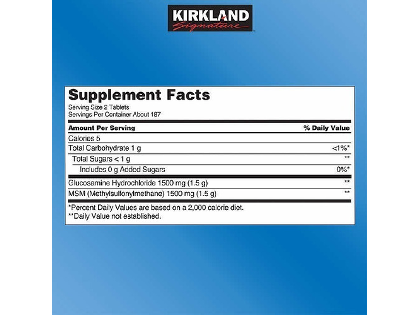 Glucosamina Hci 1500 Mg Msm 1500 Mg -375 Tabletas Importadas De Ee. Uu. 2