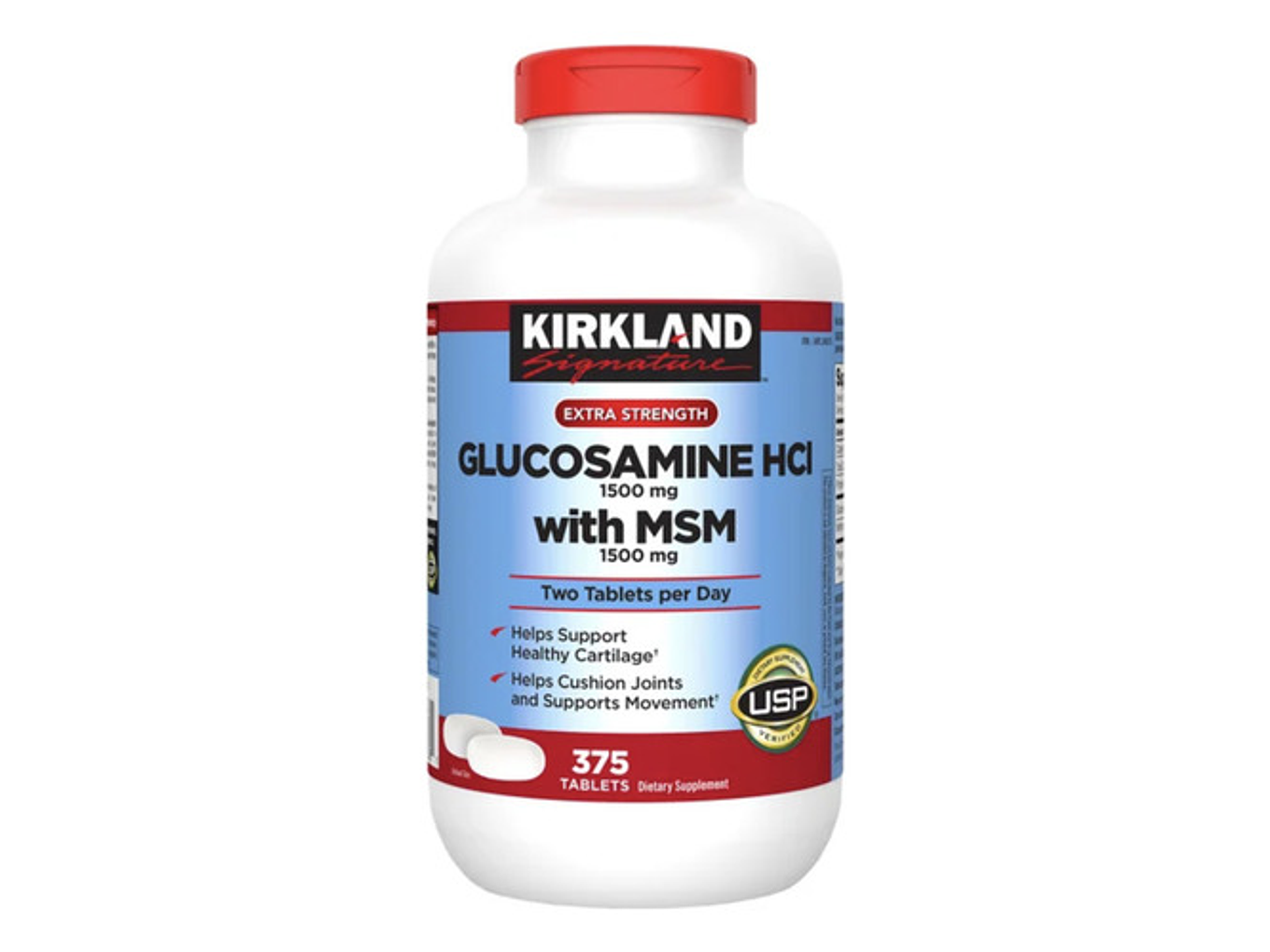 Glucosamina Hci 1500 Mg Msm 1500 Mg -375 Tabletas Importadas De Ee. Uu. 4