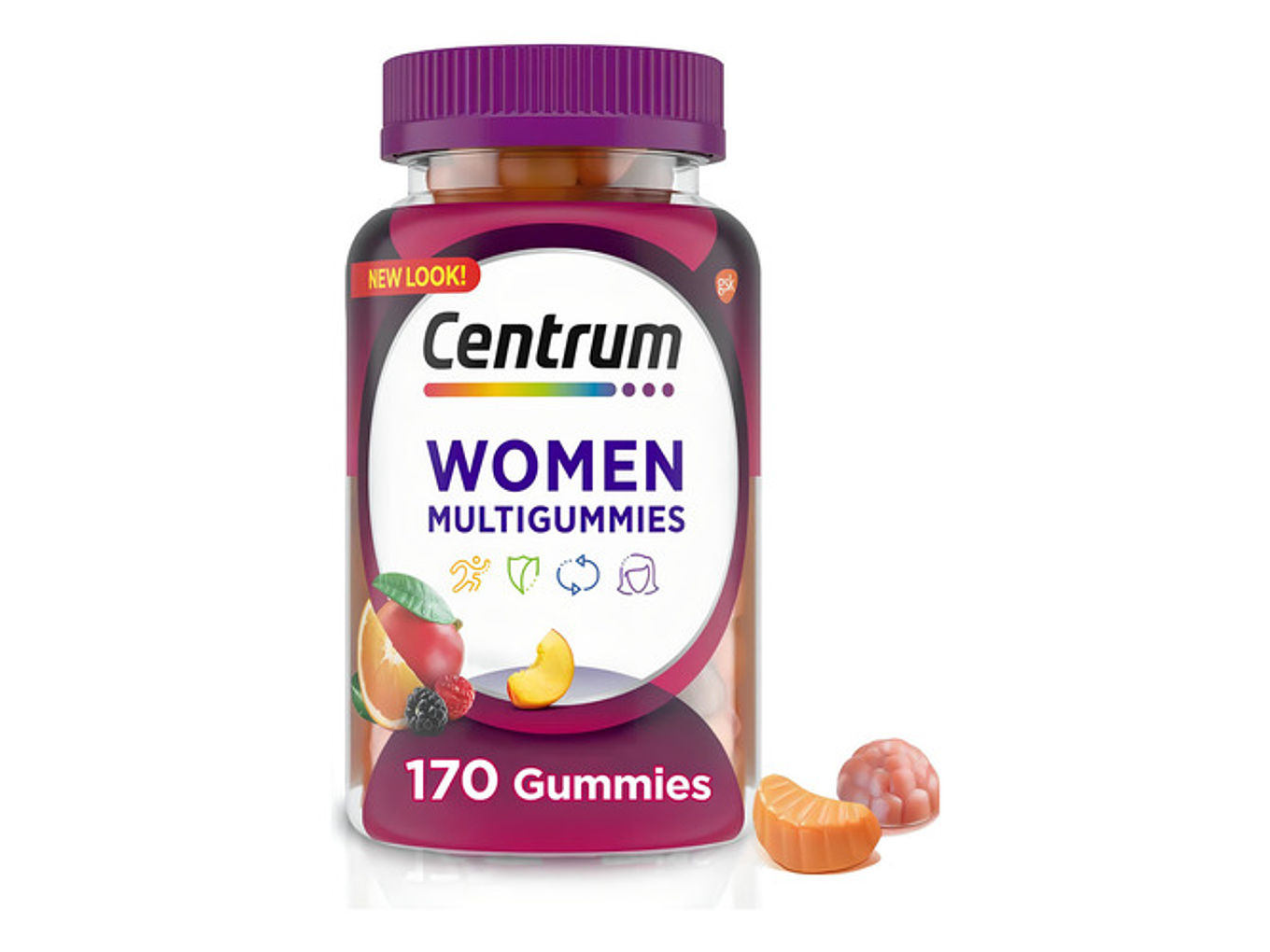 Multivitaminico Centrum Para Mujer Sabor Frutas 170 Gomitas 1