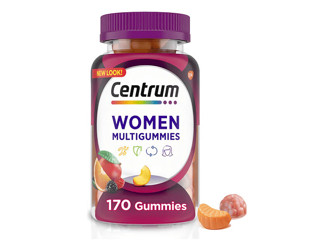 Multivitaminico Centrum Para Mujer Sabor Frutas 170 Gomitas 1