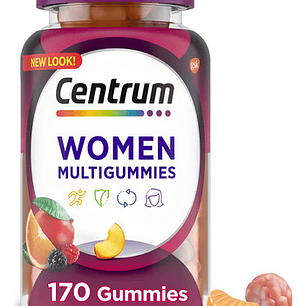 Multivitaminico Centrum Para Mujer Sabor Frutas 170 Gomitas