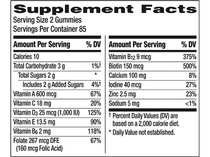 Multivitaminico Centrum Para Mujer Sabor Frutas 170 Gomitas 5
