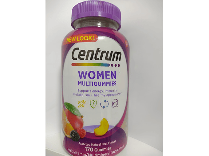 Multivitaminico Centrum Para Mujer Sabor Frutas 170 Gomitas 6