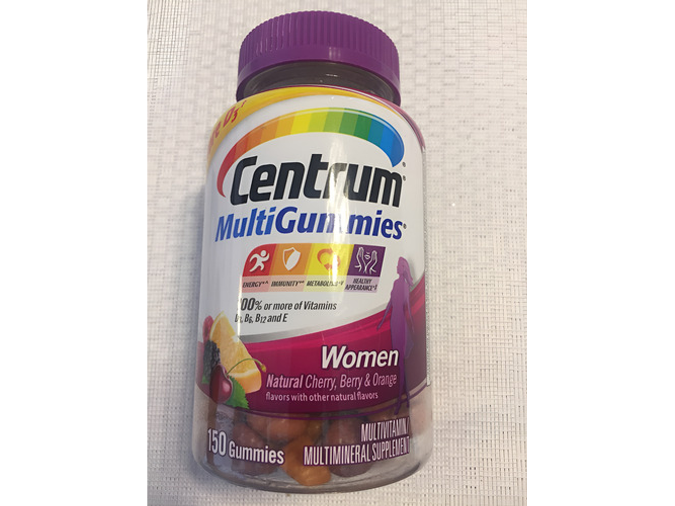 Multivitaminico Centrum Para Mujer Sabor Frutas 170 Gomitas 8