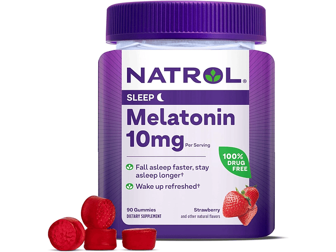NATROL GOMITAS MELATONINA 10 MG PARA INSOMNIO 90U 1