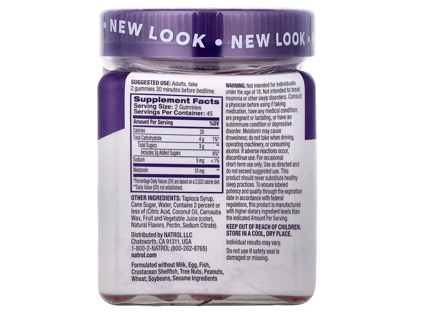 NATROL GOMITAS MELATONINA 10 MG PARA INSOMNIO 90U 2
