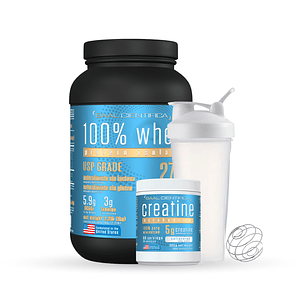 Vainilla Ice Cream Whey Protein 1kg + Creatina 300g + Shaker