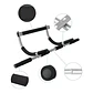 Barra Multifuncional Ejercicios Muchmore Negra Plateada Para Puerta 95cm Negro/plateado - Miniatura 1