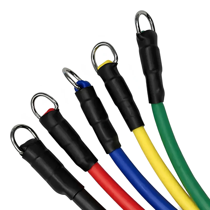 Bandas Elásticas Kit Teratubos Sportfitness Set X5 Ejercicio Amarillo-verde-rojo-azul-negro 2