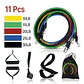 Set Bandas Elasticas Kit Bandas Resistencia Ejercicio 16 Pz - Miniatura 3