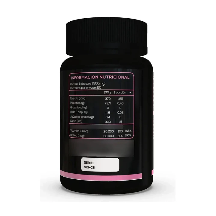 Pack De 3 Biotina + Colágeno Hidrolizado + Vit C X 180 Cáps 2