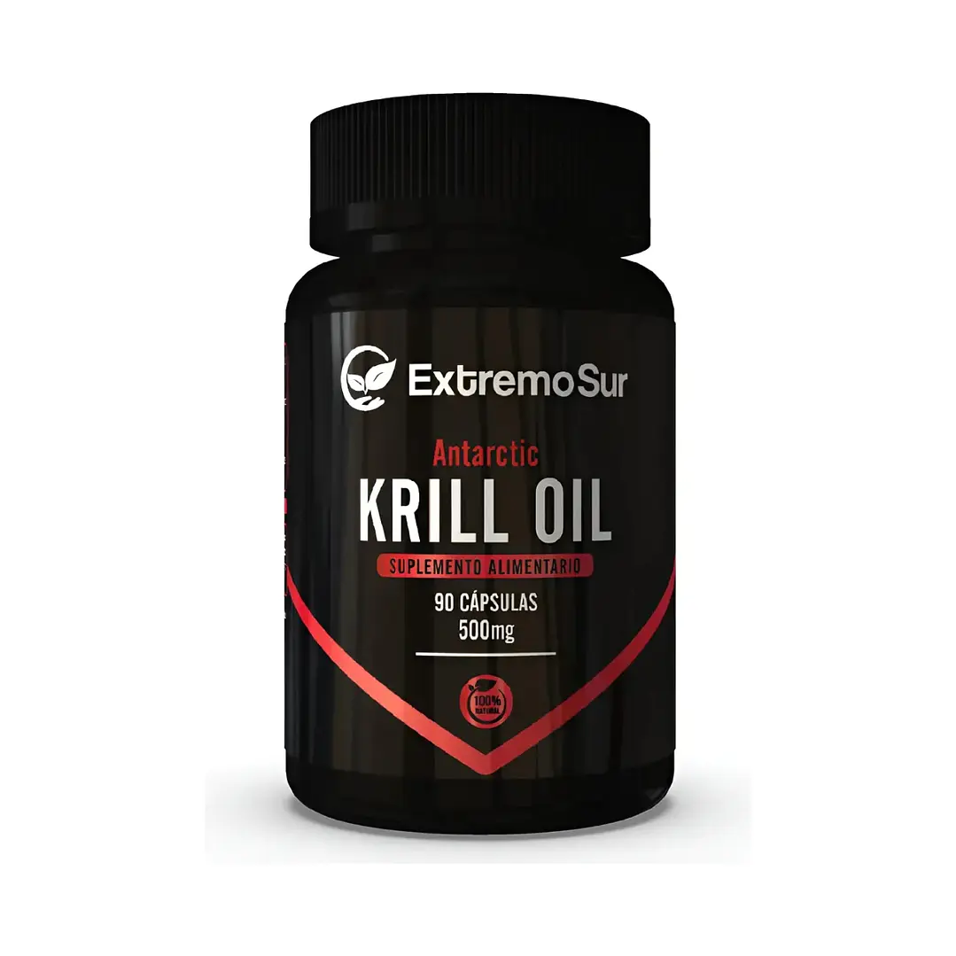 Aceite de Krill Omega-3 Extremo Sur 90 Cápsulas 500mg EPA DHA 1