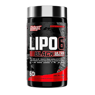 Lipo6 Black Ultra Concentrate Cafeína 60 Caps Nutrex Pote Sin Sabor