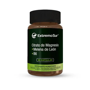 Citrato De Magnesio Melena De Leon B6 500mg 60 Caps Extremo Sur Propio