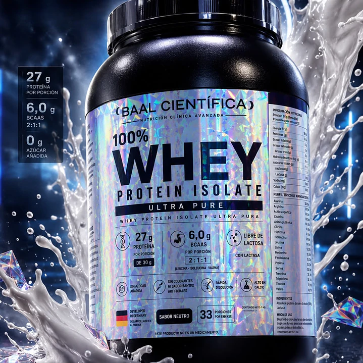 Proteína Whey Protein Premium 2.2lbs Sin Sabor 3