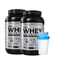 Pack 2ud. Proteína Whey Protein 100% Isolate Sin Sabor 1kg + Shaker - Miniatura 1