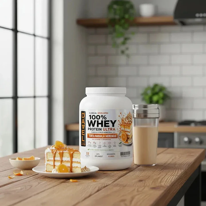 Proteína Whey Davel Torta Naranja 1kg Torta Naranja Merengue 3