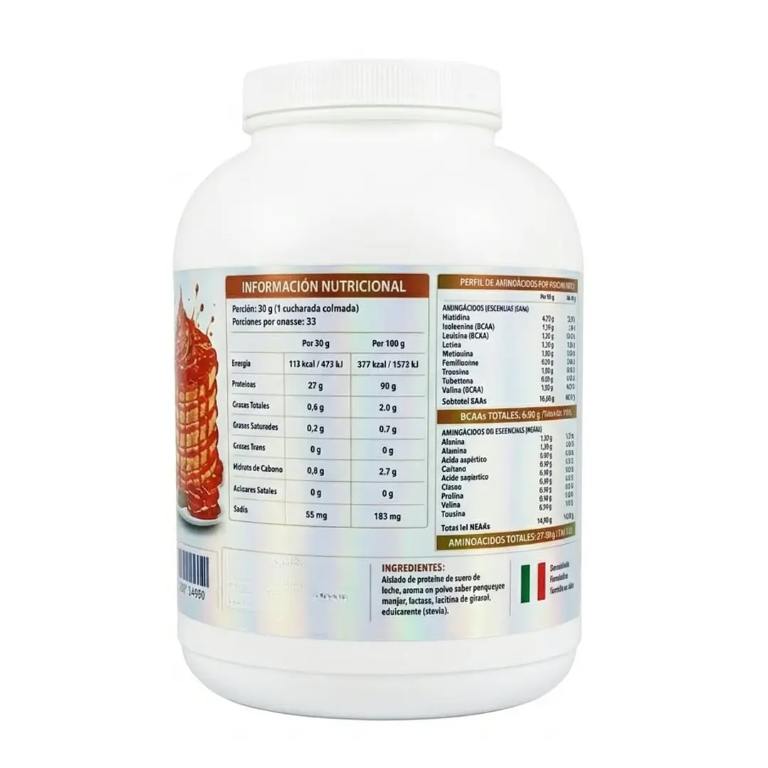 Proteína Whey Davel Panqueque Manjar 1kg Panqueque Manjar 3