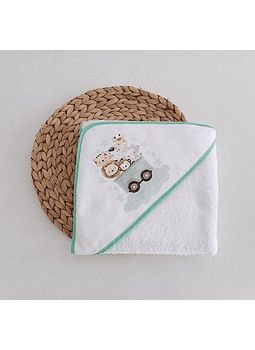 Toalha de Banho para bebé Animais Verde