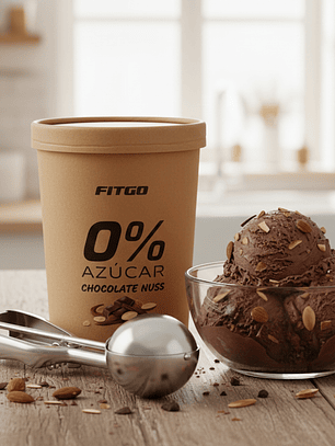 Helado 0 % Azúcar - chocolate nuss