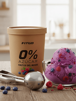Helado 0 % Azúcar - Frutos del bosque