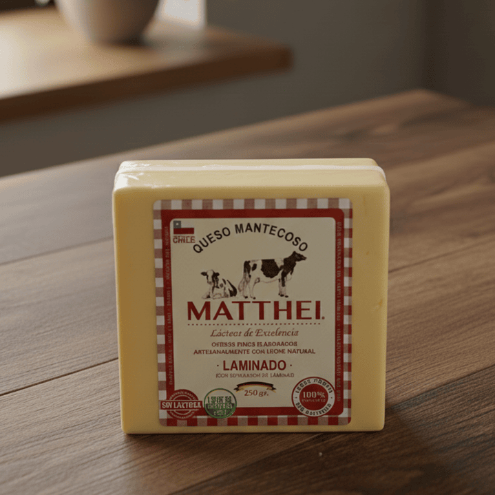 Queso mantecoso Matthei laminado 250 g 1